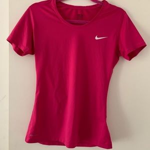 Pink Nike Dri Fit Workout Top